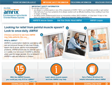 Tablet Screenshot of amrix.com